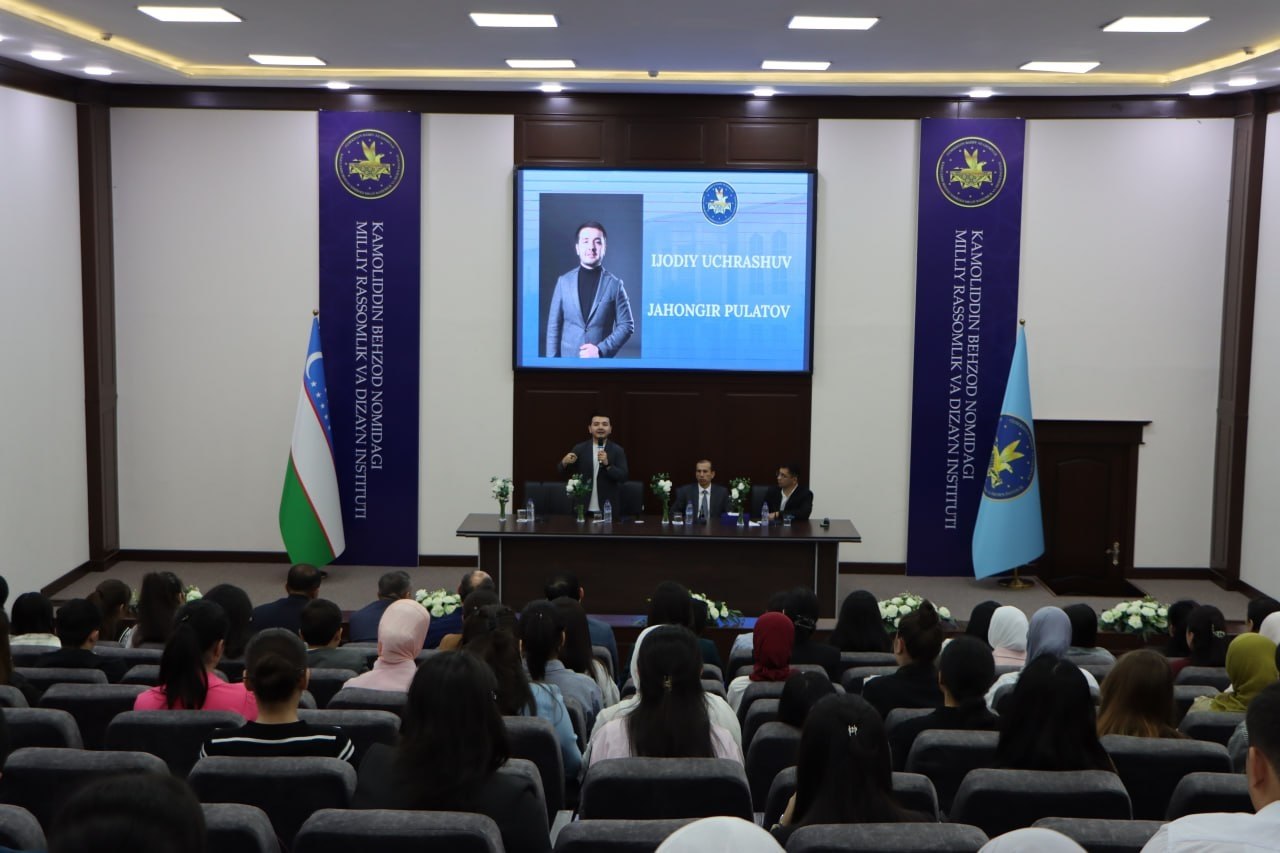 Institutimizda talabalar va ijodkor yoshlar uchun mo‘ljallangan navbatdagi uchrashuv tashkil etildi. Tadbir mehmoni — ta’lim sohasida innovatsion yondashuvlari bilan tanilgan tadbirkor Jahongir Po‘latov bo‘ldi!