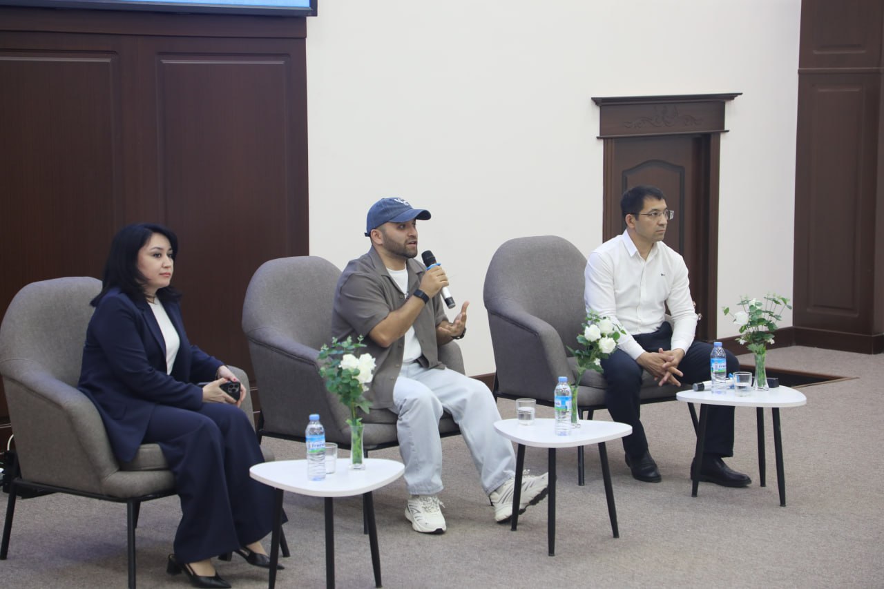 Another meeting for students and creative youth was organized. The guest of the event was blogger and media representative Jamshidxon Ziyoxonov!