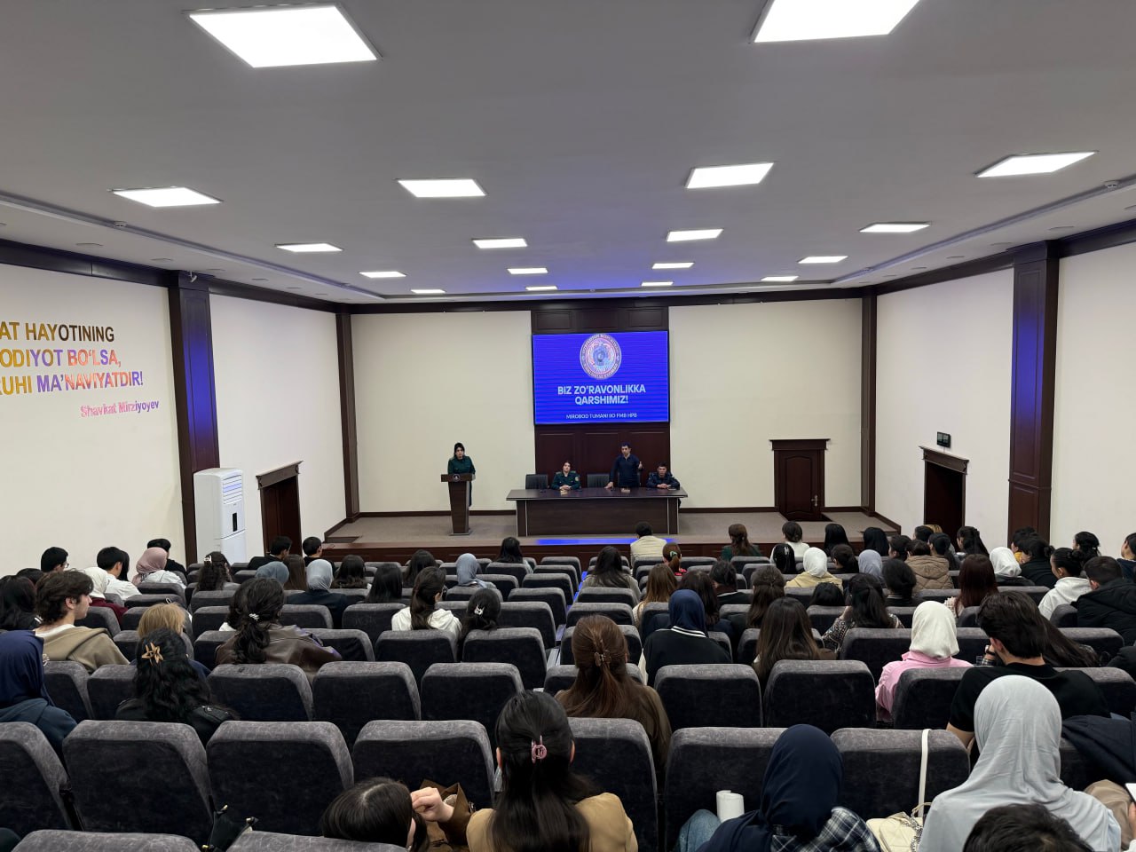 A roundtable discussion was organized at the Kamoliddin Behzod National Institute of Art and Design on the issues of protecting female students from violence!